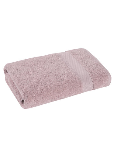 Полотенце для ванной Karna AREL хлопковая махра грязно-розовый 100х150, фото, фотография