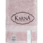 Полотенце для ванной Karna AREL хлопковая махра грязно-розовый 70х140, фото, фотография