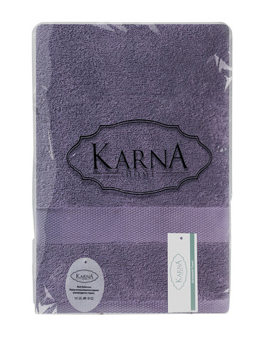 Полотенце для ванной Karna AREL хлопковая махра светло-лавандовый 50х100, фото, фотография