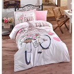 Детское постельное белье Clasy PARIS LOVE хлопковый ранфорс 1,5 спальный, фото, фотография