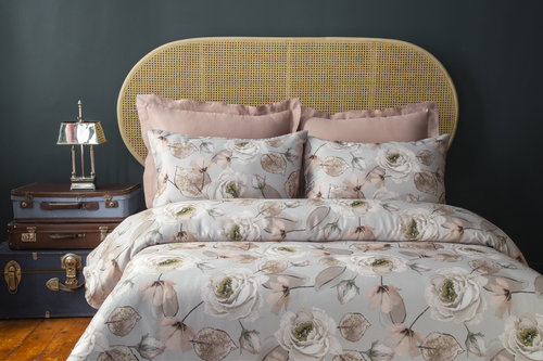 Постельное белье Issimo Home SATIN ERDE хлопковый сатин делюкс сухая роза евро, фото, фотография
