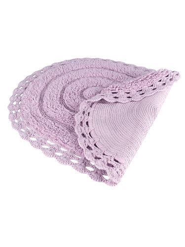 Коврик для ванной Modalin YANA хлопок лавандовый 80х120, фото, фотография