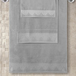 Полотенце для ванной Karna SIESTA хлопковая махра серый 50х90, фото, фотография