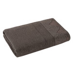 Полотенце для ванной Karna SIESTA хлопковая махра коричневый 70х140, фото, фотография