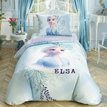 Детское постельное белье TAC FROZEN 2 DOUBLE COLOR ELSA хлопковый ранфорс 1,5 спальный, фото, фотография