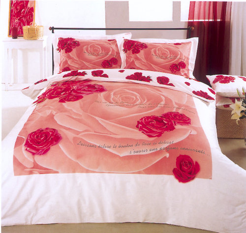 Постельное белье Le Vele VALENTINE хлопковый сатин делюкс розовый 1,5 спальный, фото, фотография