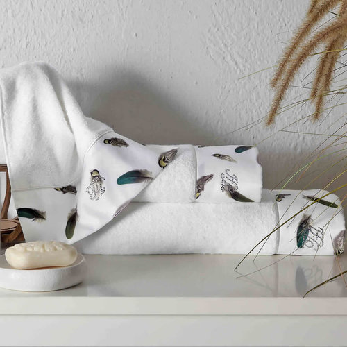 Подарочный набор полотенец для ванной 3 пр. + спрей Tivolyo Home GALA хлопковая махра кремовый, фото, фотография