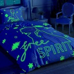 Детское постельное белье светящееся TAC FROZEN 2 FREE SPIRIT хлопковый ранфорс евро, фото, фотография