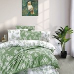 Постельное белье Ecosse RANFORCE FOREST хлопковый ранфорс зелёный 1,5 спальный, фото, фотография
