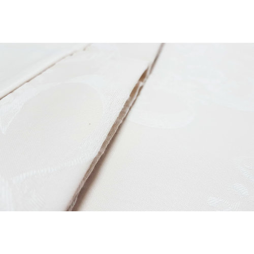 Постельное белье Tivolyo Home JOSEPHINE бамбуковый сатин-жаккард делюкс кремовый евро, фото, фотография