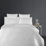 Постельное белье Karna STRIPE DELUX евро белый, фото, фотография