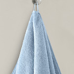 Подарочный набор полотенец для ванной 30x50(2), 50х90(2), 70х140(2) Karna GAMA хлопковая махра синий, фото, фотография