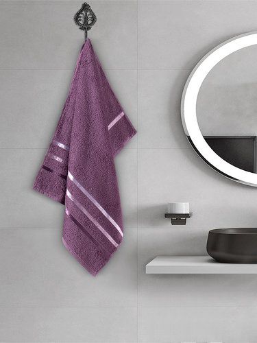 Полотенце для ванной Karna CLASSIC хлопковая махра лавандовый 50х80, фото, фотография