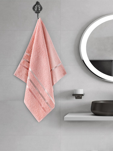 Полотенце для ванной Karna CLASSIC хлопковая махра абрикосовый 50х80, фото, фотография