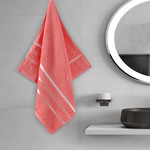 Полотенце для ванной Karna CLASSIC хлопковая махра коралловый 50х80, фото, фотография