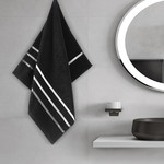 Полотенце для ванной Karna CLASSIC хлопковая махра черный 50х80, фото, фотография