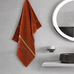 Полотенце для ванной Karna CLASSIC хлопковая махра терракотовый 50х80, фото, фотография