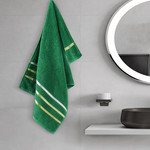 Полотенце для ванной Karna CLASSIC хлопковая махра тёмно-зеленый 50х80, фото, фотография