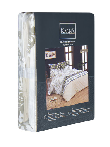 Постельное белье Karna KOVEN хлопковая бязь 2-х спальный (нав. 70х70), фото, фотография