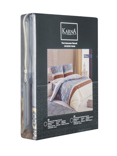 Постельное белье Karna NORA хлопковая бязь 1,5 спальный (нав. 70х70), фото, фотография
