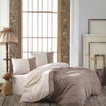 Постельное белье Kristal Home ZARA хлопковый ранфорс коричневый 1,5 спальный, фото, фотография