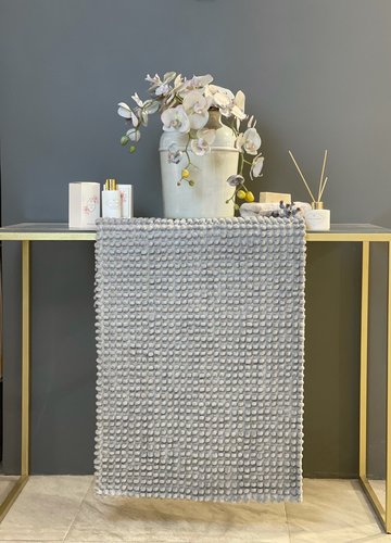 Набор ковриков для ванной Tivolyo home BUBBLES серый 50х60, 60х100, фото, фотография