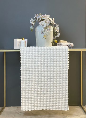 Набор ковриков для ванной Tivolyo home BUBBLES кремовый 50х60, 60х100, фото, фотография