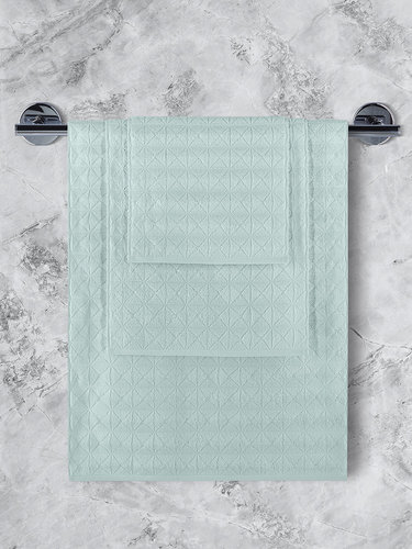 Полотенце для ванной Karna VENTE хлопковая махра зеленый 40х60, фото, фотография