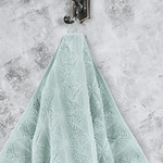 Полотенце для ванной Karna VENTE хлопковая махра зеленый 40х60, фото, фотография