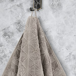 Полотенце для ванной Karna VENTE хлопковая махра кофейный 40х60, фото, фотография