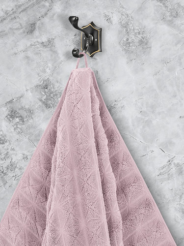 Полотенце для ванной Karna VENTE хлопковая махра светло-лавандовый 70х140, фото, фотография