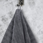 Полотенце для ванной Karna VENTE хлопковая махра темно-серый 70х140, фото, фотография