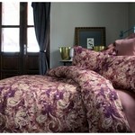 Постельное белье Issimo Home AMARANTE тенсель бордовый евро, фото, фотография