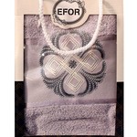 Полотенце для ванной в подарочной упаковке Efor хлопковая махра герб v1 светло-серый 50х90, фото, фотография