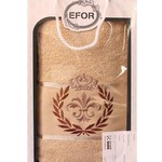 Полотенце для ванной в подарочной упаковке Efor хлопковая махра герб v6 капучино 50х90, фото, фотография