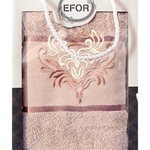 Полотенце для ванной в подарочной упаковке Efor хлопковая махра герб v7 бежевый 50х90, фото, фотография