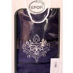 Полотенце для ванной в подарочной упаковке Efor хлопковая махра герб v7 синий 50х90, фото, фотография
