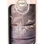 Полотенце для ванной в подарочной упаковке Efor хлопковая махра герб v8 светло-серый 50х90, фото, фотография