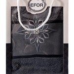 Полотенце для ванной в подарочной упаковке Efor хлопковая махра герб v8 темно-серый 50х90, фото, фотография