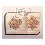 Подарочный набор полотенец для ванной 50х90, 70х140 Efor хлопковая махра герб v4 кремовый, фото, фотография