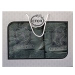 Подарочный набор полотенец для ванной 50х90, 70х140 Efor хлопковая махра герб v5 зеленый, фото, фотография