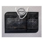 Подарочный набор полотенец для ванной 50х90, 70х140 Efor хлопковая махра герб v8 темно-серый, фото, фотография