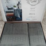 Подарочный набор полотенец для ванной 50х90, 70х140 Sikel IMPERIAL хлопковая махра, фото, фотография