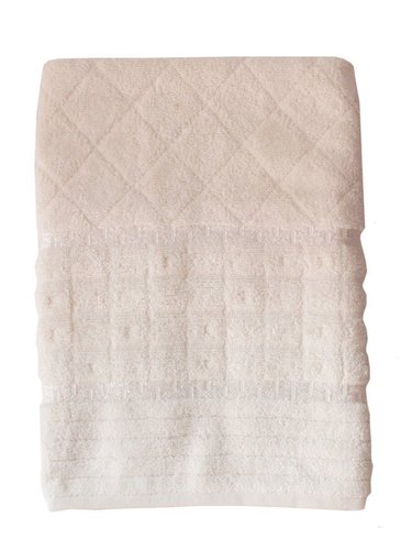 Полотенце для ванной Efor GEOMETRI хлопковая махра кремовый 70х140, фото, фотография