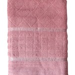 Полотенце для ванной Efor GEOMETRI хлопковая махра сухая роза 50х90, фото, фотография