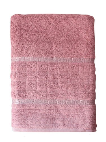 Полотенце для ванной Efor GEOMETRI хлопковая махра сухая роза 50х90, фото, фотография