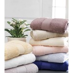 Полотенце для ванной Soft Cotton DELUXE махра хлопок/модал персиковый 75х150, фото, фотография