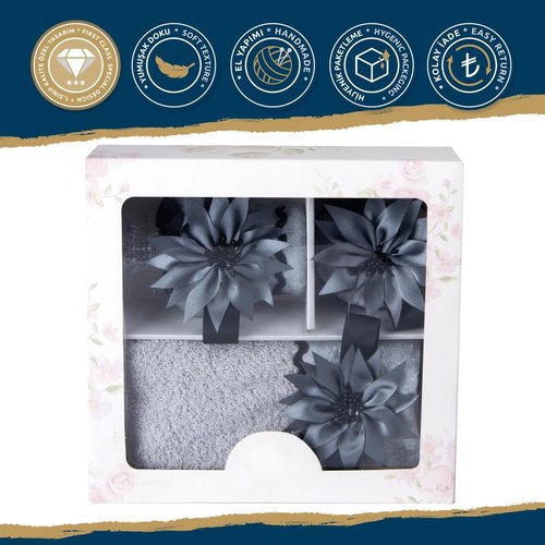 Подарочный набор с полотенцем Nazik Home ROMA, фото, фотография