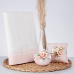 Подарочный набор с полотенцем Nazik Home ESTA, фото, фотография