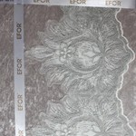 Скатерть прямоугольная Efor PANDORA велюр серый 160х220, фото, фотография